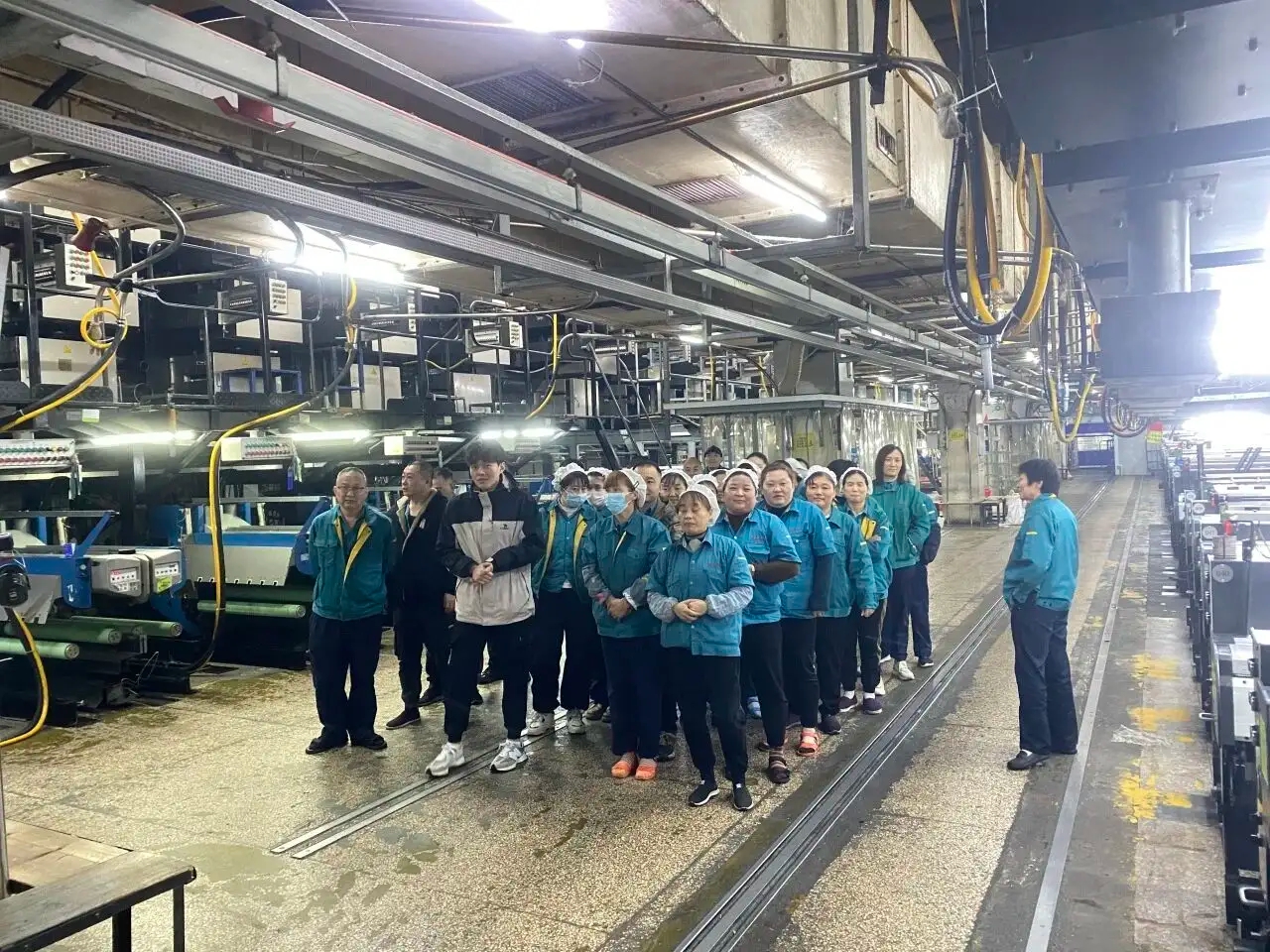 Poliester Changshu menjalankan latihan pemindahan kecemasan